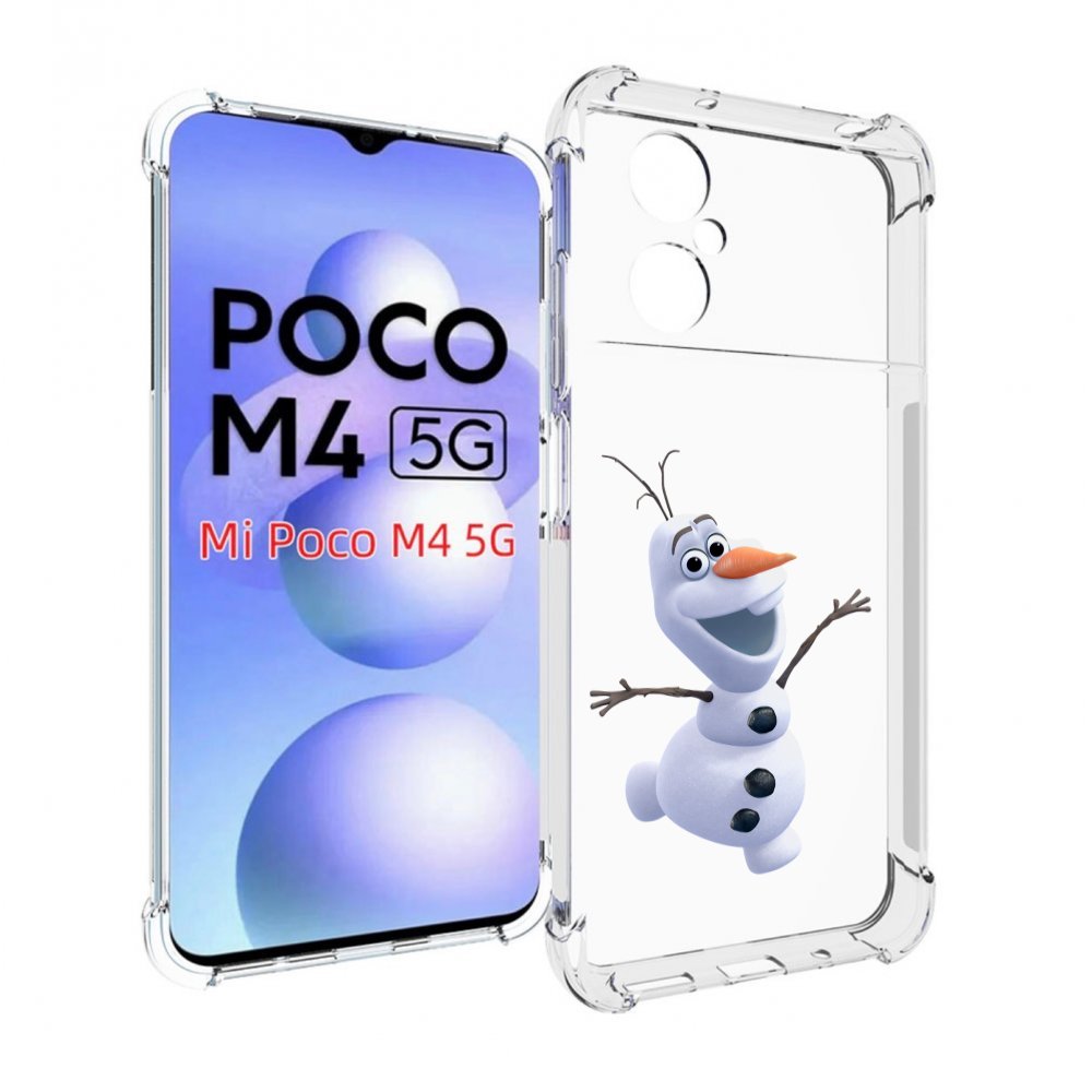 

Чехол MyPads Олаф-холодное-сердце для Xiaomi Poco M4 5G, Прозрачный, Tocco