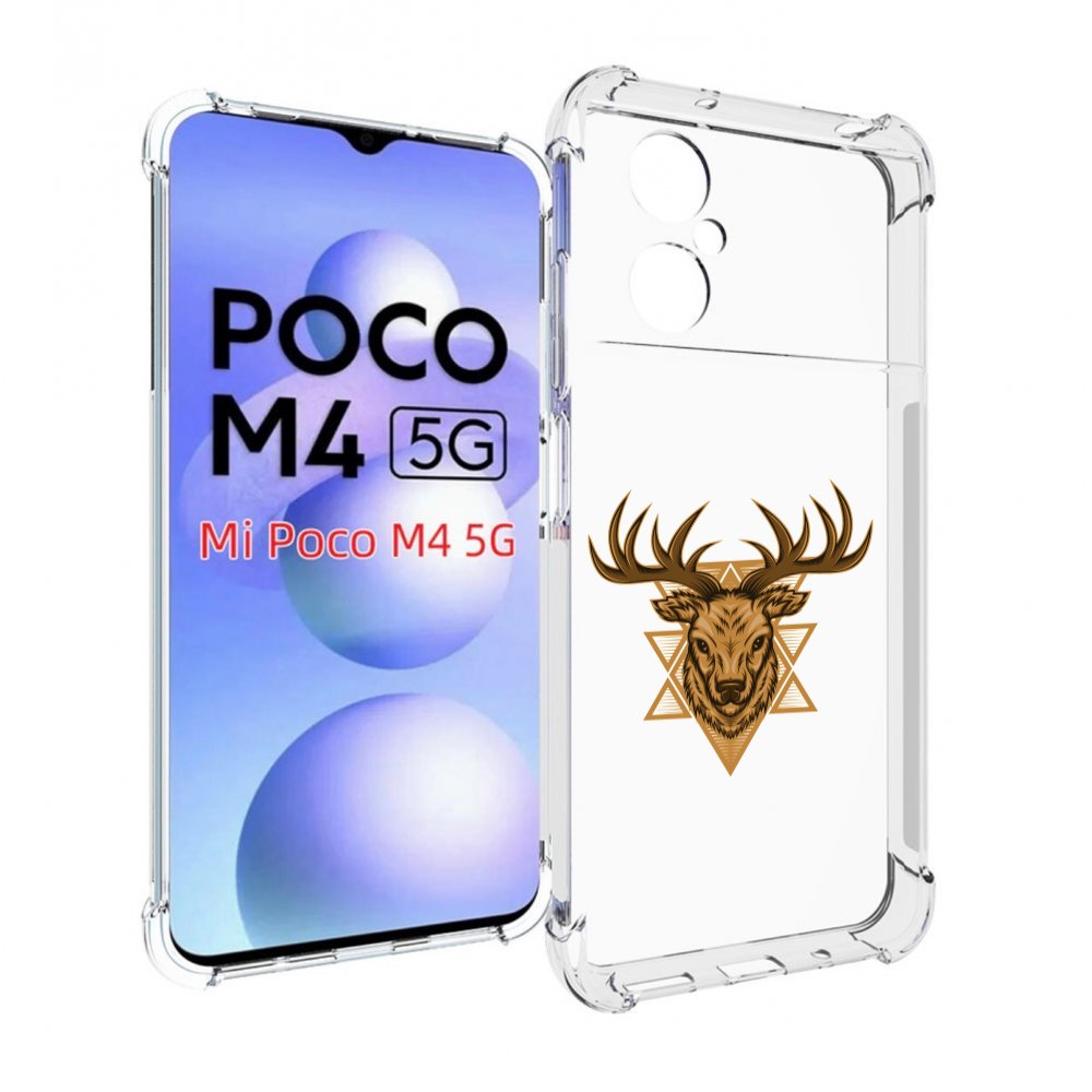 

Чехол MyPads Олень для Xiaomi Poco M4 5G, Прозрачный, Tocco
