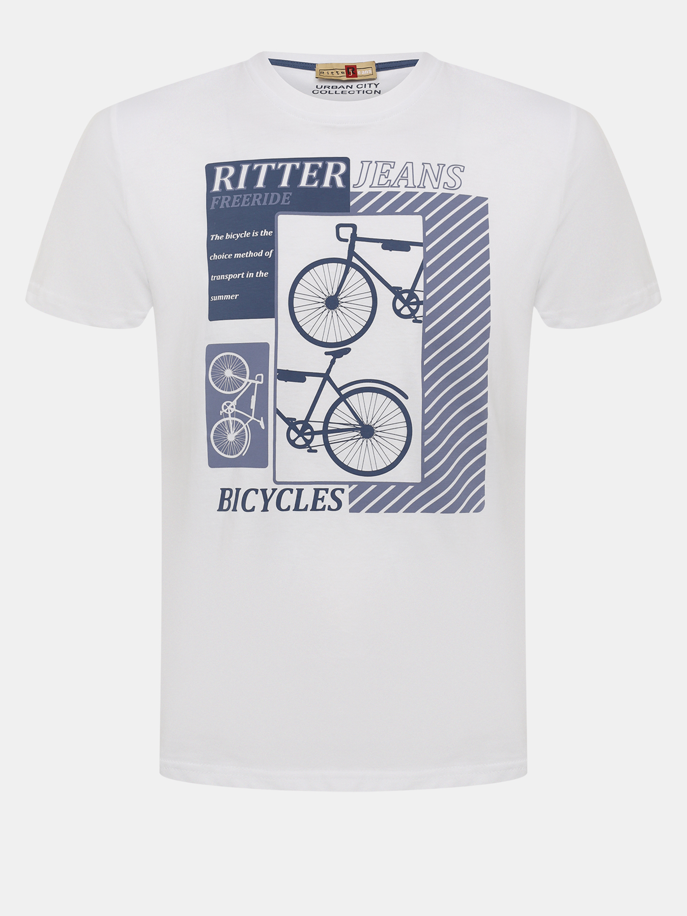 

Футболка мужская Ritter jeans 454312 белая 46 RU, Белый, 454312