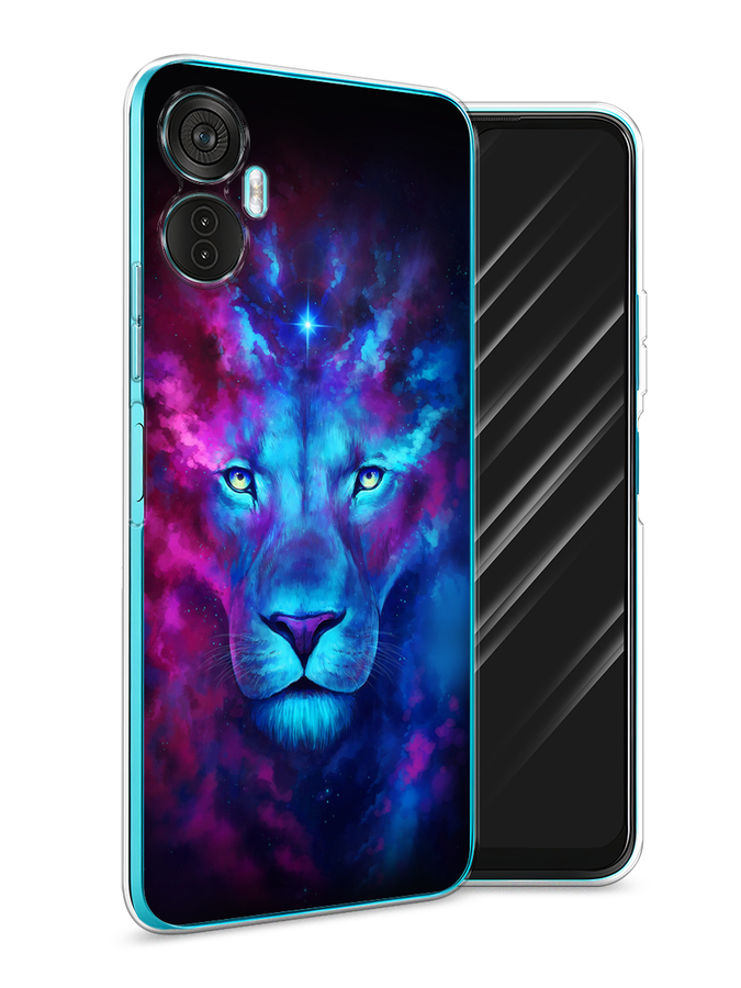 

Чехол Awog на Itel Vision 5 Plus "Космический лев", Голубой, 3201150-1