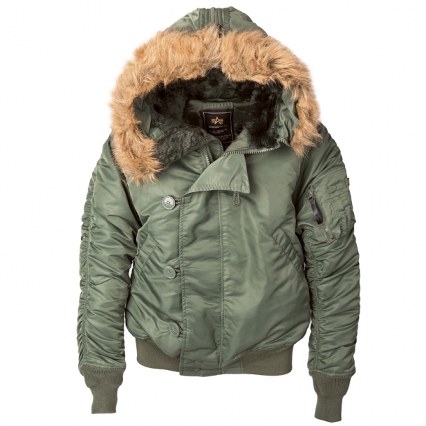 фото Куртка мужская alpha industries n-2b flight jacket sage зеленая s