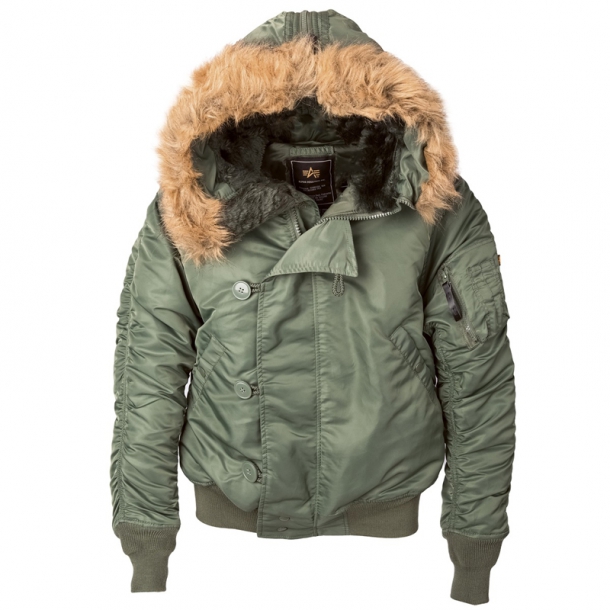 фото Куртка мужская alpha industries n-2b flight jacket sage зеленая l