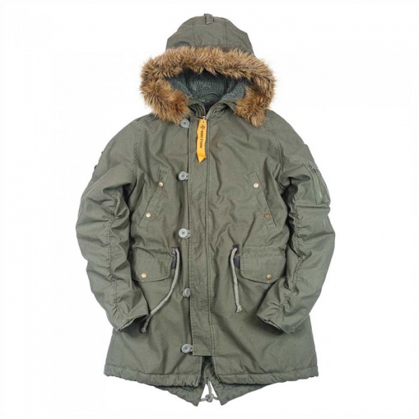 фото Куртка мужская nord storm n-3b fish tail parka olive зеленая xs