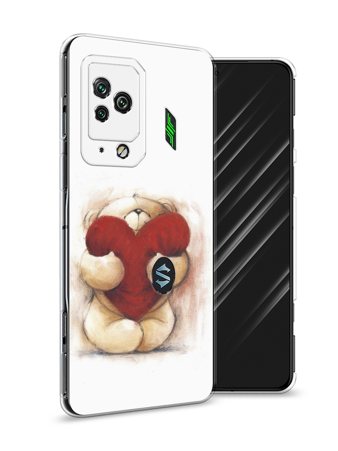 

Чехол Awog на Xiaomi Black Shark 5 Pro "Мишка с сердцем 1", Разноцветный, 314150-6