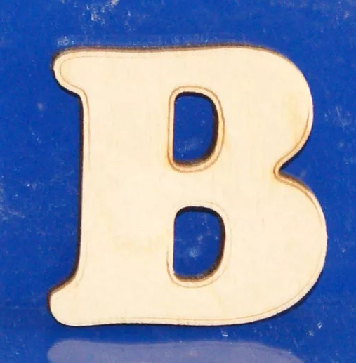 Деревянная заготовка Буква В 5см 4шт ПКФ Созвездие 020009а