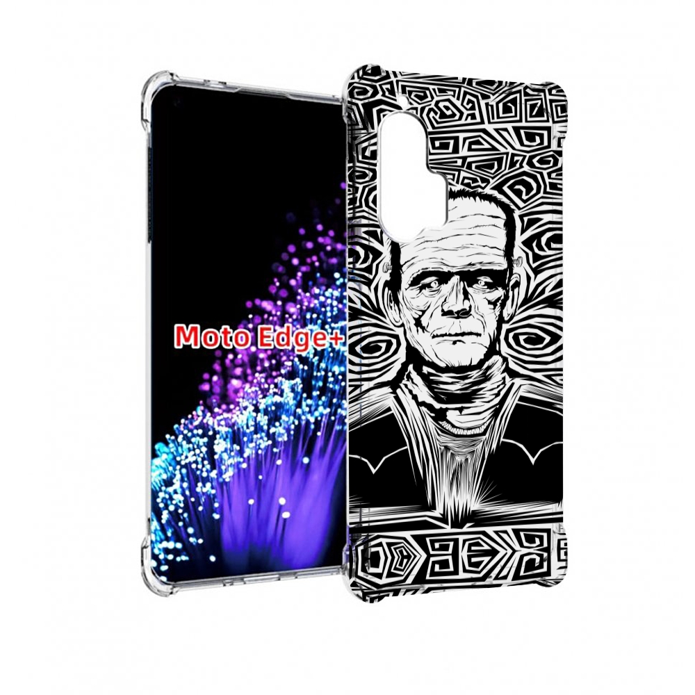 

Чехол MyPads франкенштейн черно белый для Motorola Edge+ Plus, Прозрачный, Tocco