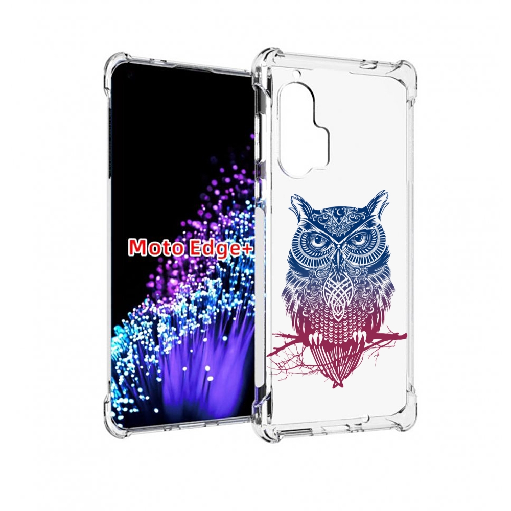 

Чехол MyPads хиппи сова для Motorola Edge+ Plus, Прозрачный, Tocco