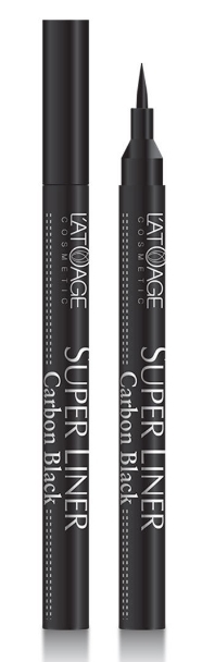 Подводка для глаз L'atuage SUPER LINER Carbon Black гелевая подводка в карандаше для губ gel lip liner pv0045 45 фиолетовый 1 шт
