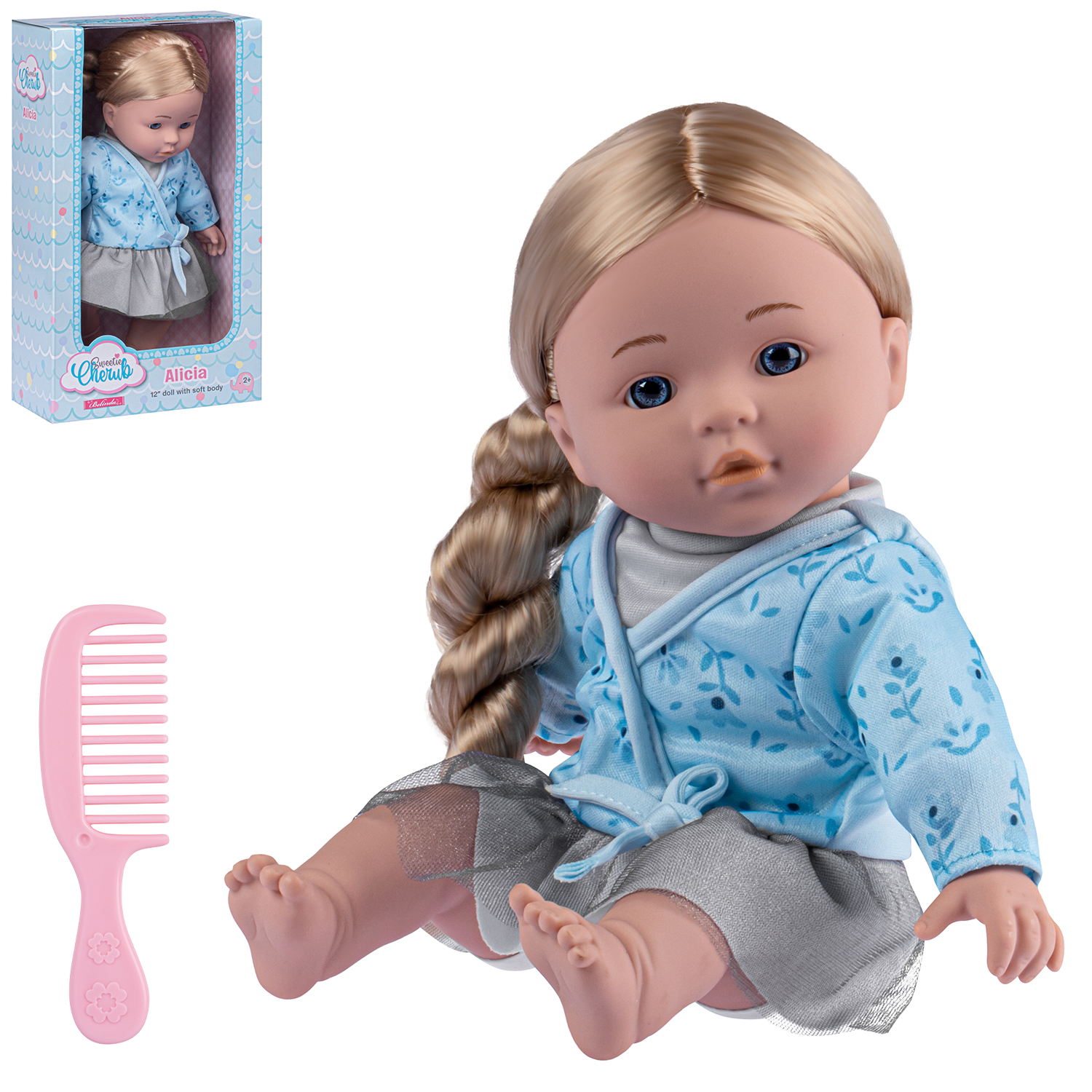 фото Кукла amore bello "лучшая подружка" с мягким телом 30 см, игра в дочки- матери, jb0211304