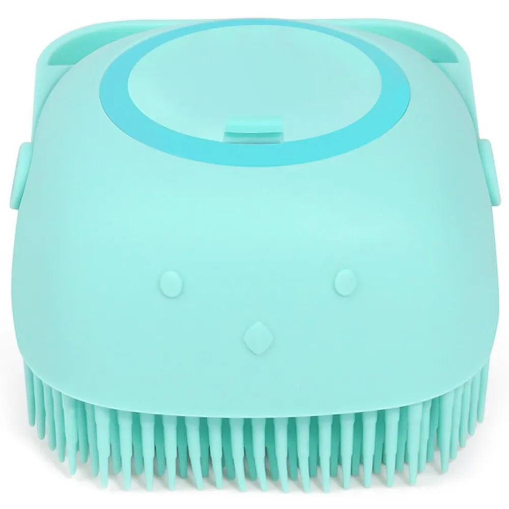 Щетка для кошек и собак Solozar силикон, цвет голубой