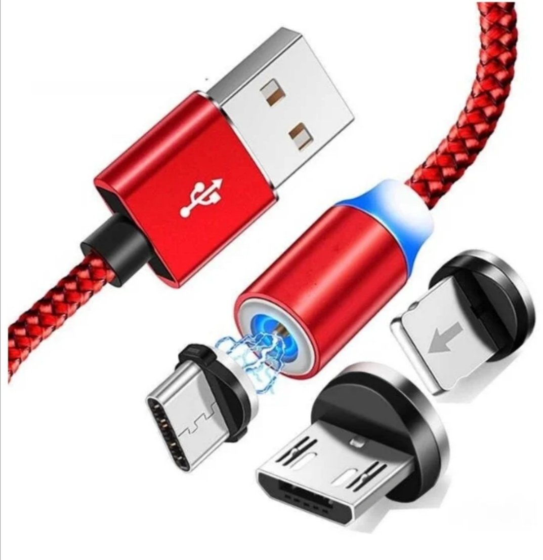 фото Кабель x-cabel зарядный магнитный 3в1 microusb+lightning+type-c (а00000007)