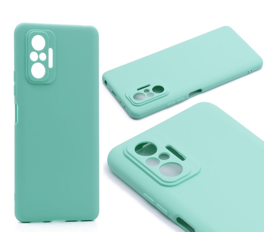 Силиконовый чехол TPU Case матовый для Xiaomi Redmi Note 10 Pro тиффани