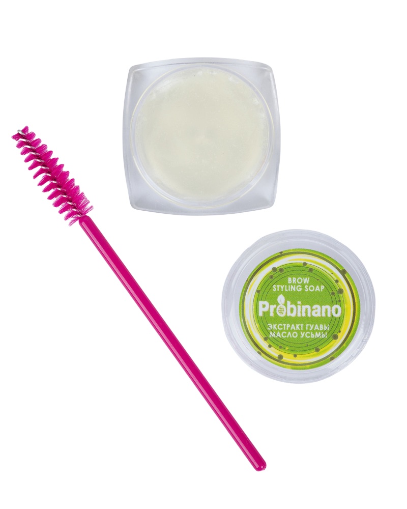 Гель-мыло для бровей с маслом усьмы Probinano 10 г focallure мыло для бровей brow styling soap с щеточкой