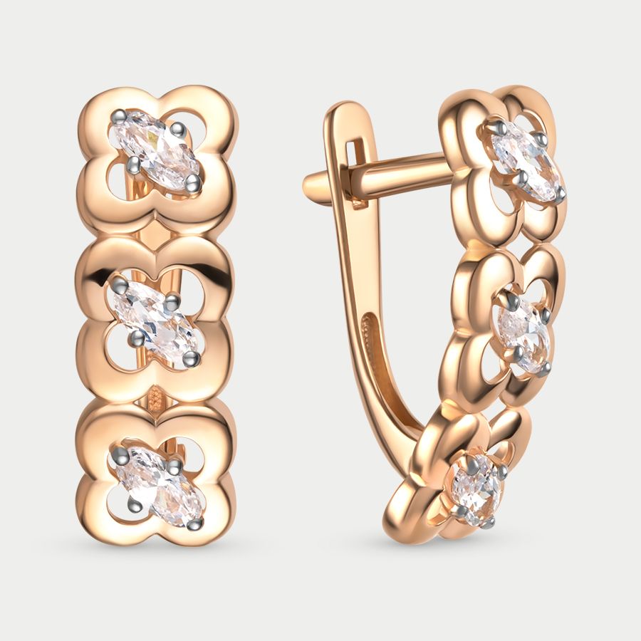

Серьги из золота с фианитом GOLD CENTER 022992-1102, 022992-1102