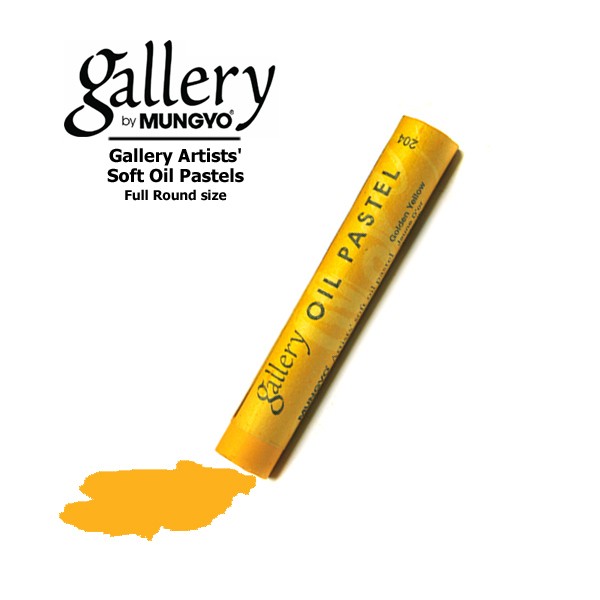 

MUNGYO Пастель масляная мягкая круглая GALLERY Artists` Soft Oil, 204 Желтый золотой