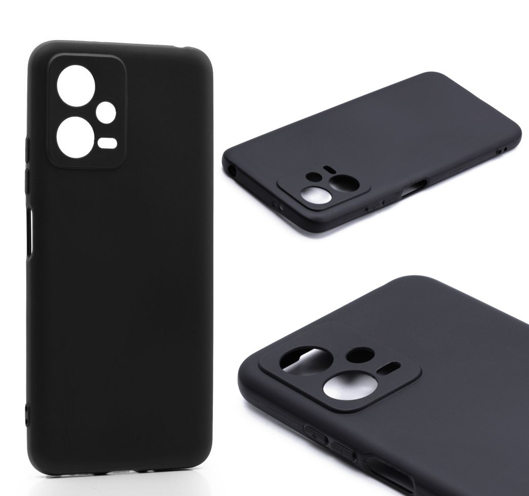 Силиконовый чехол TPU Case матовый для Xiaomi Poco X5 черный