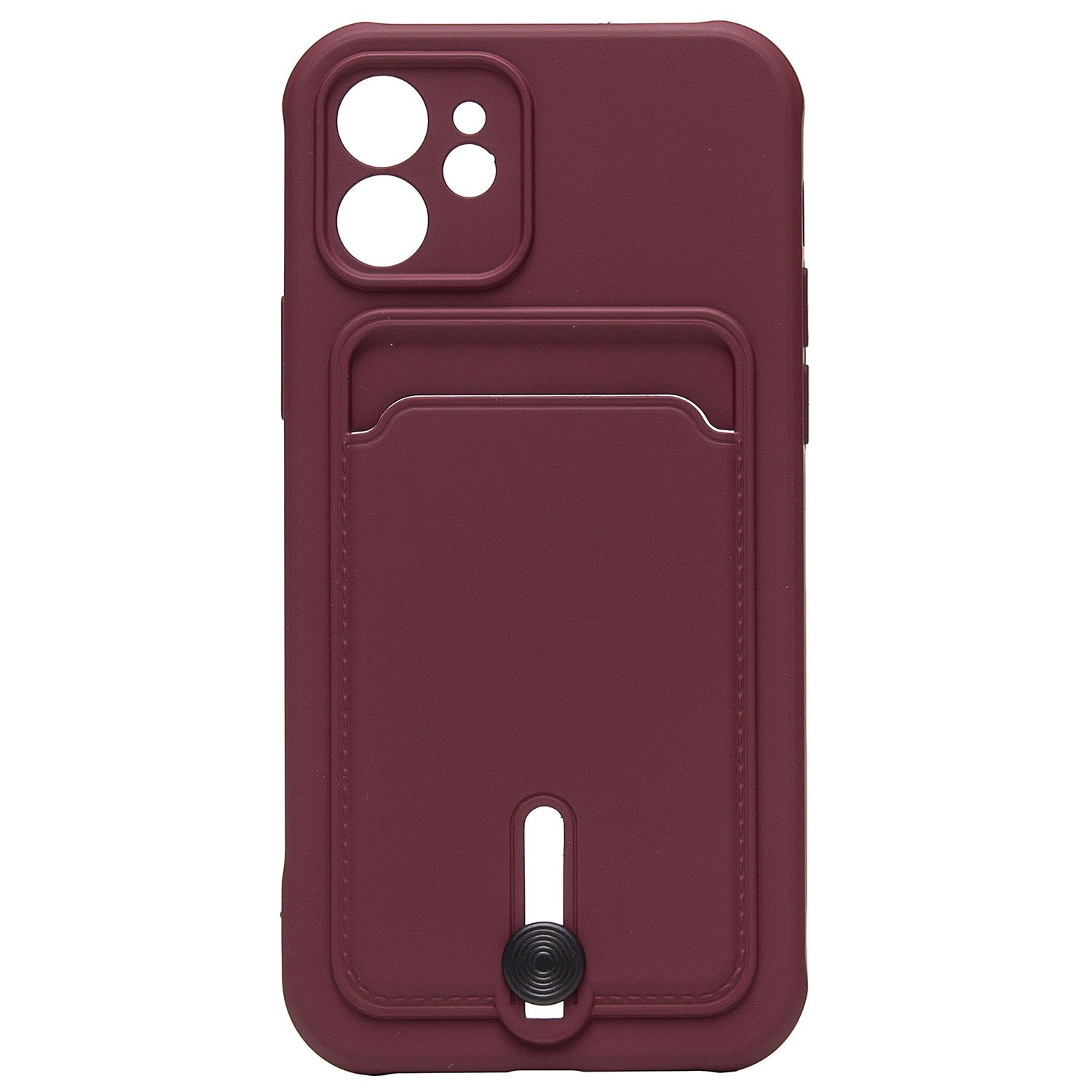 

Чехол накладка SC304 BaseMarket для Apple iPhone 12 (бордовый), Красный