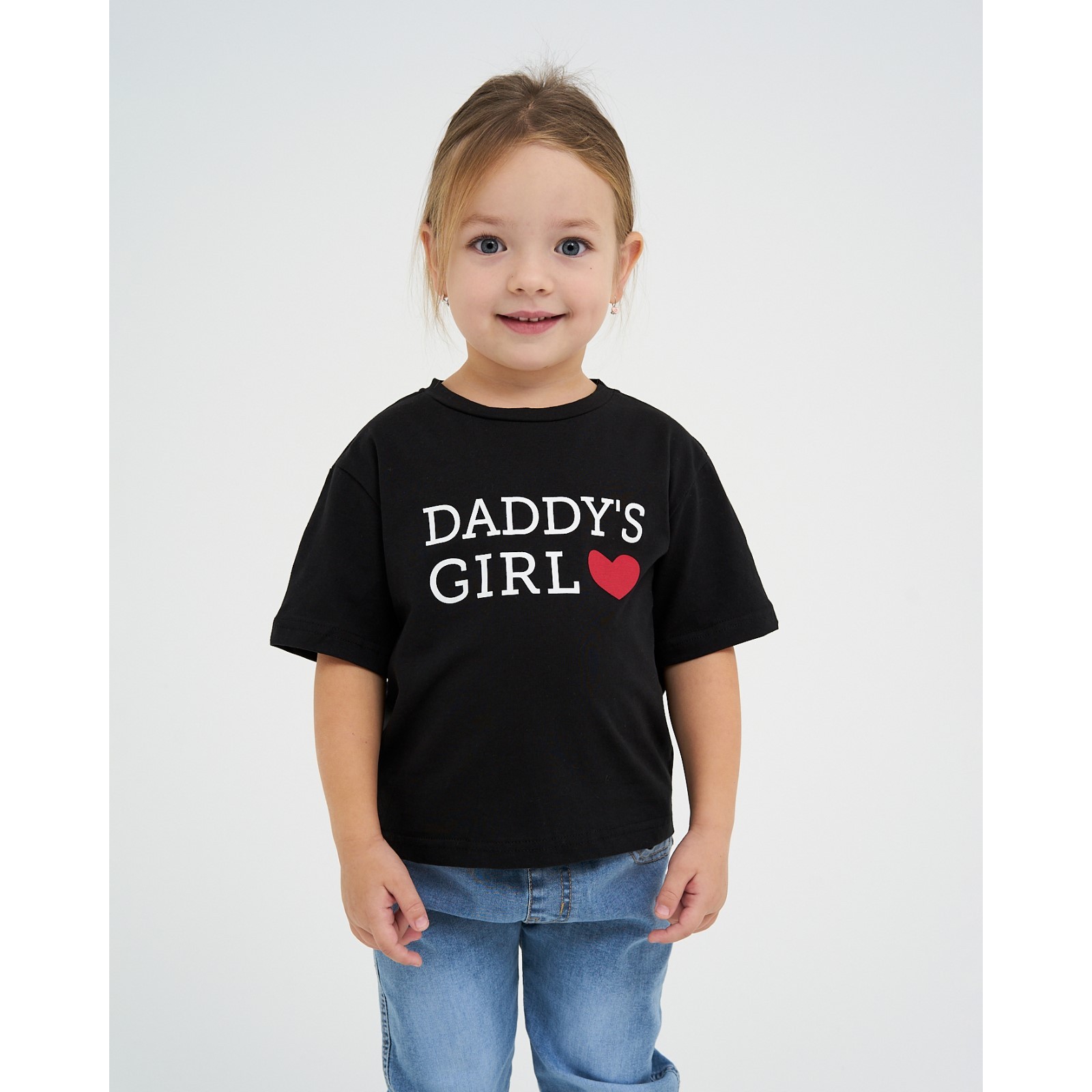 Футболка детская Kaftan Daddy's girl, 122 KAFTAN черный