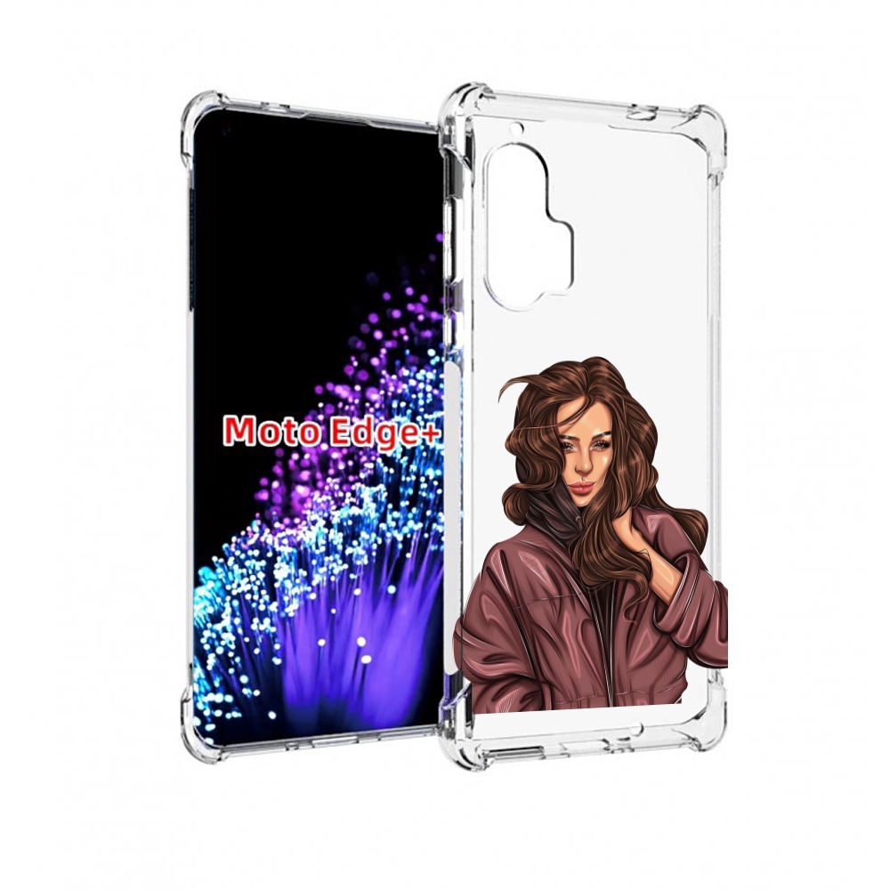 

Чехол MyPads Арт рисунок девушки для Motorola Edge+ Plus, Прозрачный, Tocco