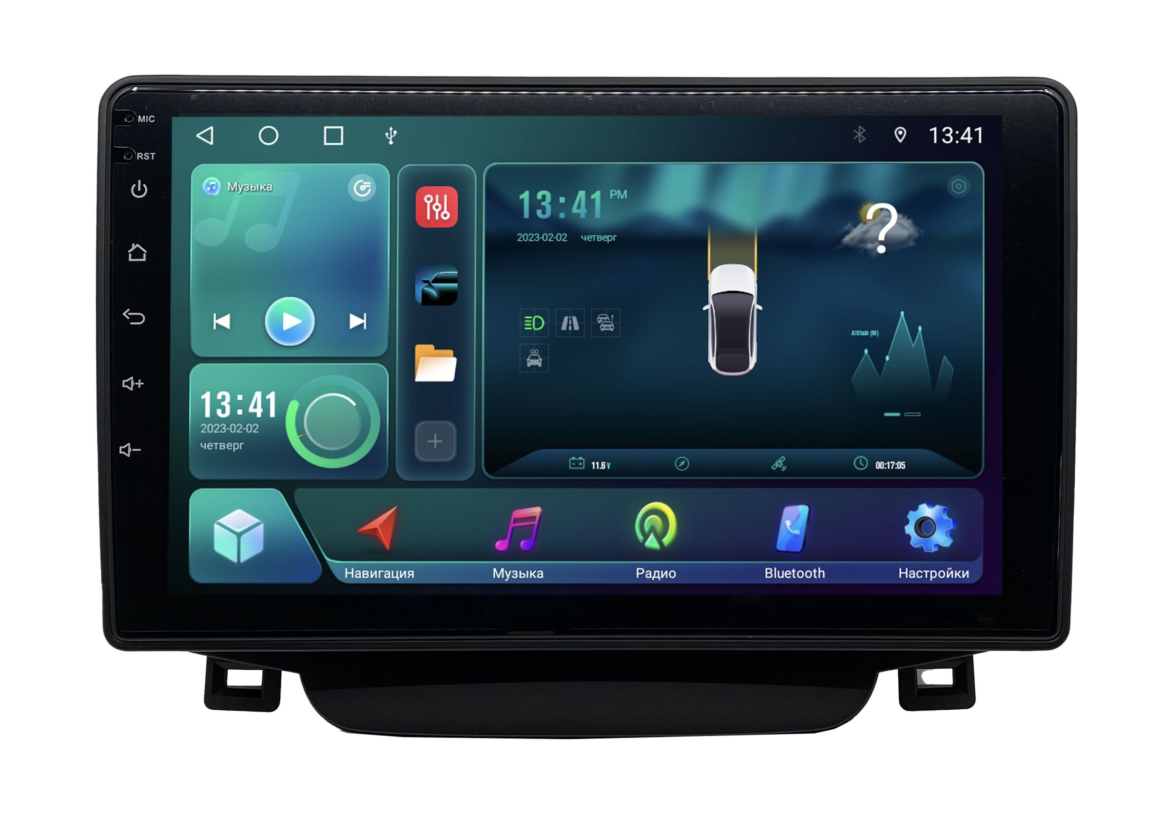 Штатная магнитола ANDROID Hyundai i30 - 2 2 рест 2012-2017 Android 12 464 GB Мульт 3049700₽