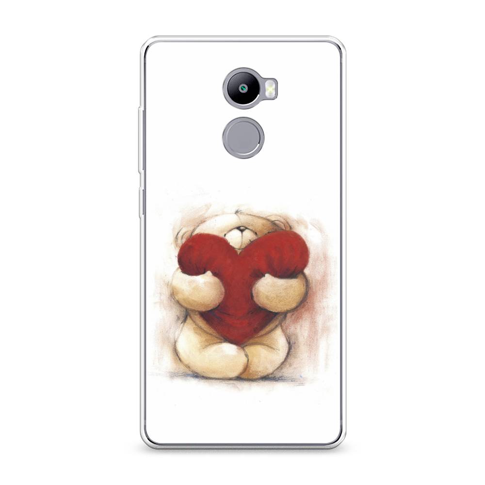 

Чехол Awog на Xiaomi Redmi 4 "Мишка с сердцем 1", Разноцветный, 31150-6
