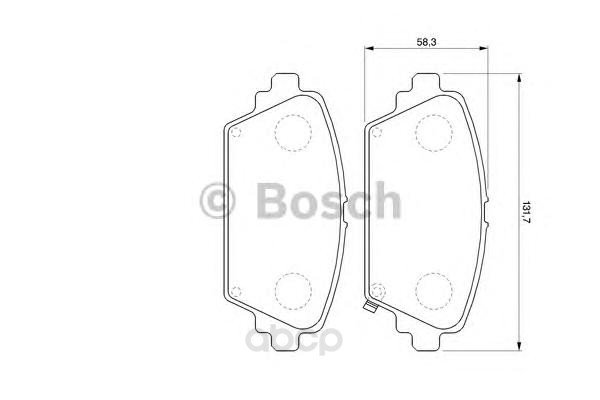 

Тормозные колодки Bosch дисковые 986424663