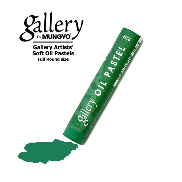 фото Mungyo пастель масляная мягкая круглая gallery artists` soft oil, 229 изумрудно-зеленый