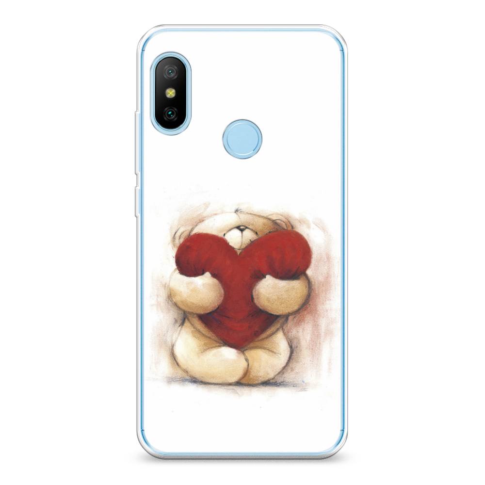 

Чехол Awog на Xiaomi A2 Lite/Redmi 6 Pro "Мишка с сердцем 1", Разноцветный, 34050-6