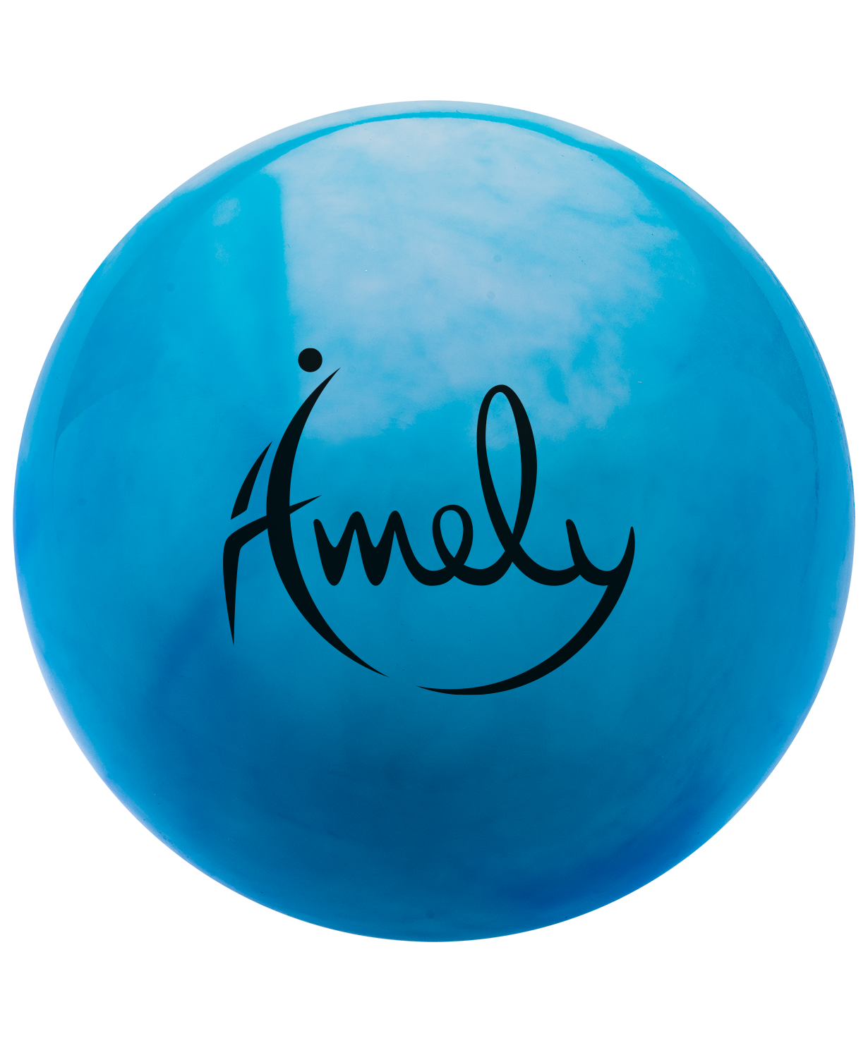 фото Amely мяч для художественной гимнастики agb-301 15 см; синий/белый