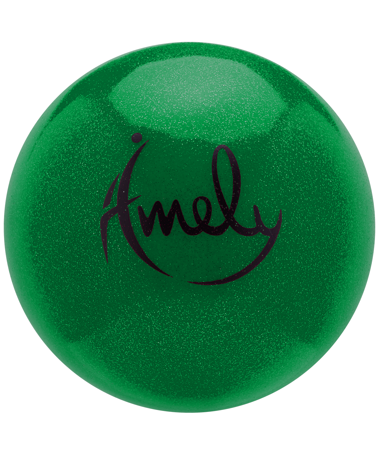 фото Amely мяч для художественной гимнастики agb-303 15 см; зеленый; с насыщенными блестками