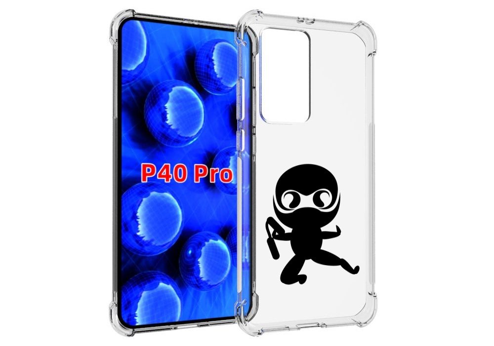 Чехол MyPads Ниндзя для Huawei P40 Pro противоударный