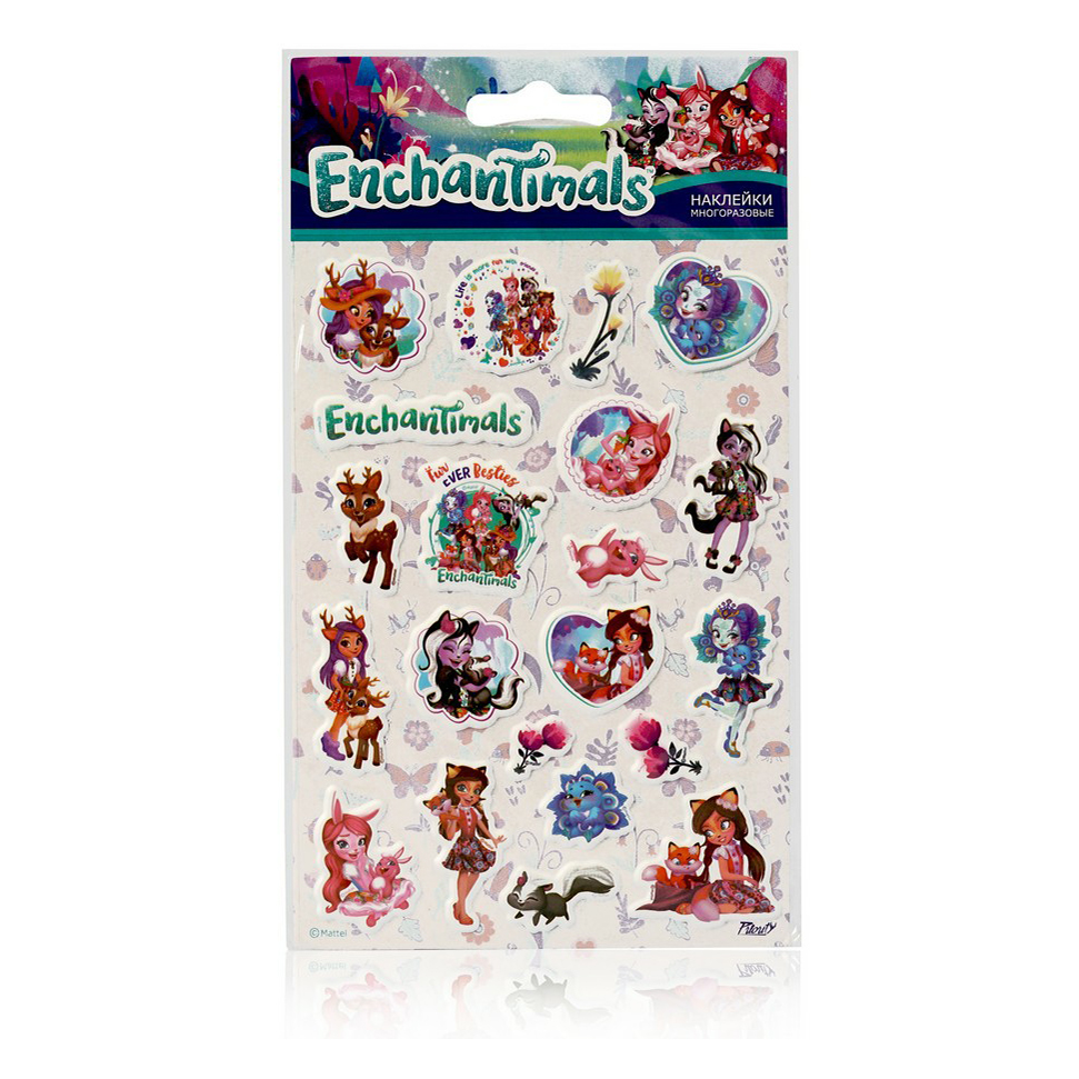 Наклейки Mattel Enchantimals 1 объемные 11 х 20 см