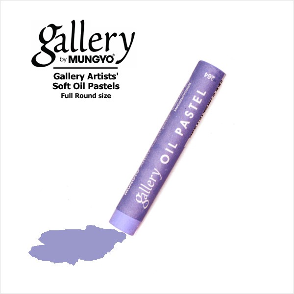 фото Пастель масляная мягкая круглая gallery artists` soft oil 264 лазурный фиолетовый cветлый mungyo