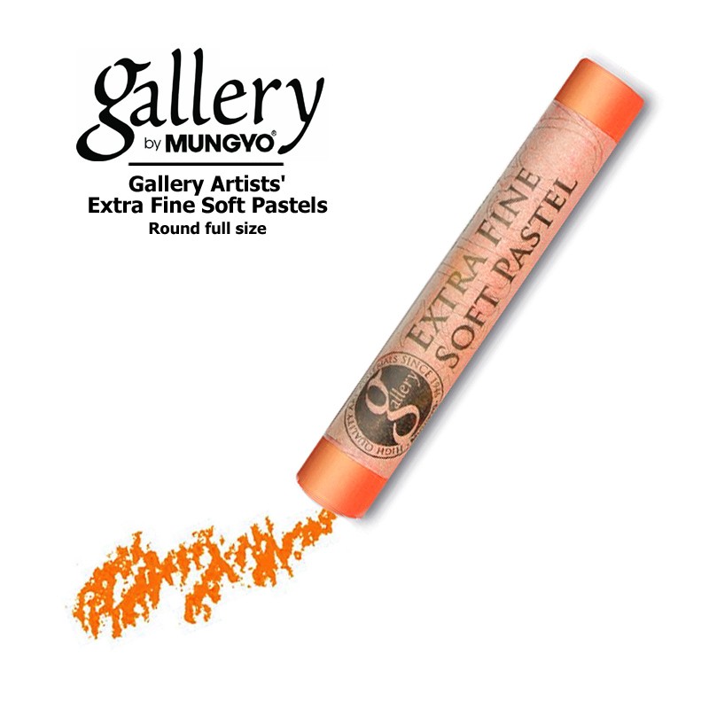 MUNGYO Пастель сухая мягкая круглая Mungyo GALLERY Extra Fine Soft, 135 Светло-оранжевый