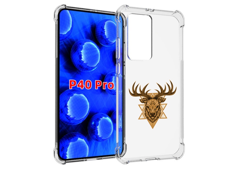 

Чехол MyPads Олень для Huawei P40 Pro противоударный, Прозрачный, Tocco