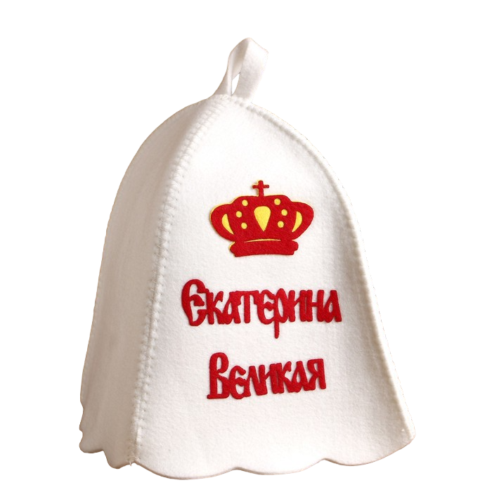 Шапка для бани ТероПром Екатерина Великая 3262573 onesize белый 738₽