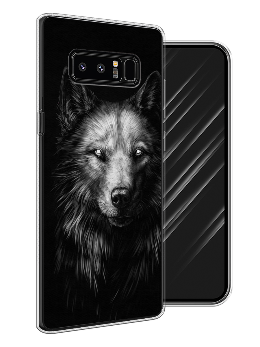 

Чехол Awog на Samsung Galaxy Note 8 "Волк черно белый", Серый;бежевый;белый, 25250-1