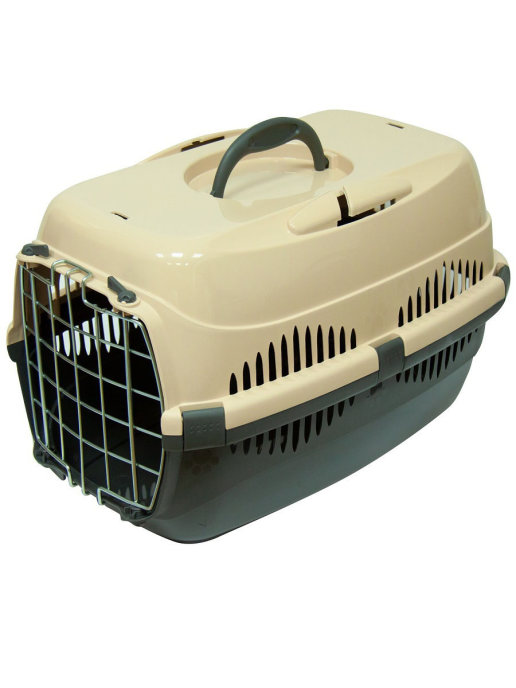 фото Сумка-переноска для кошек и собак зооник спутник-zoom бежевый, зеленый 32x49x33см