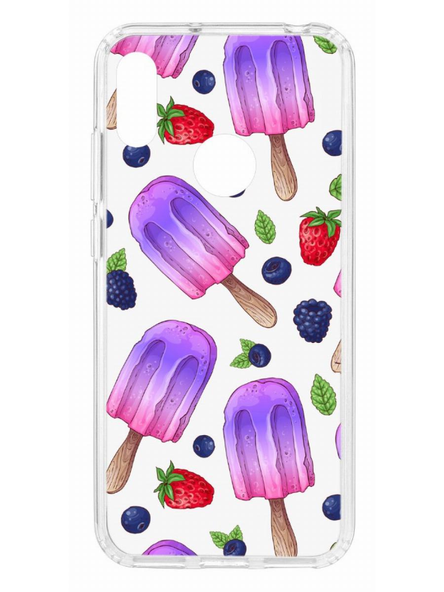 

Чехол для Huawei Y6 2019 Kruche Print Ice Cream, Прозрачный;разноцветный