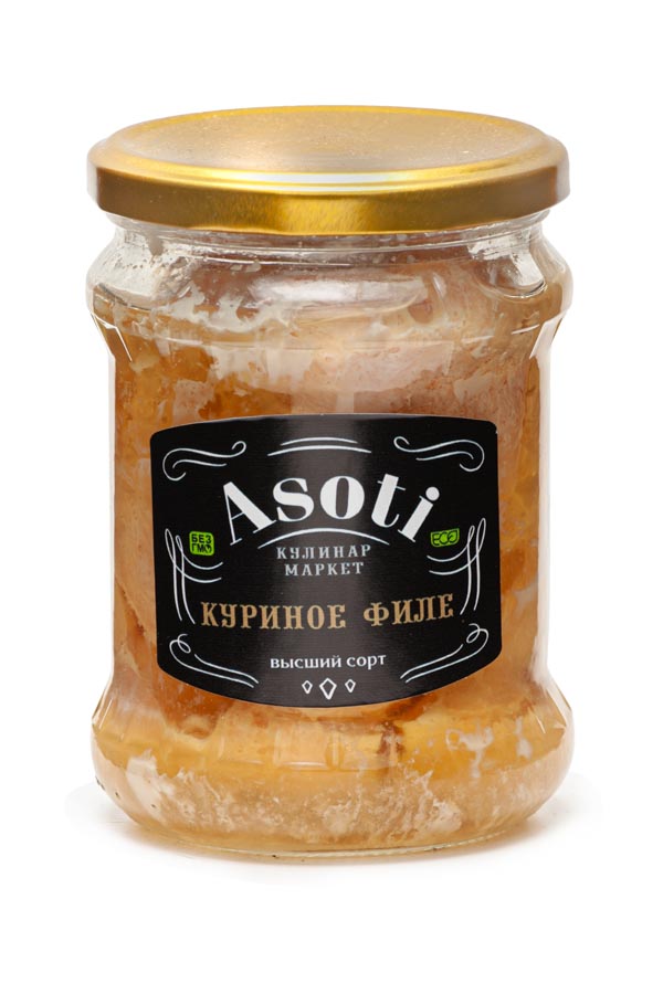 

Куриное филе в собственном соку Asoti, 410 г