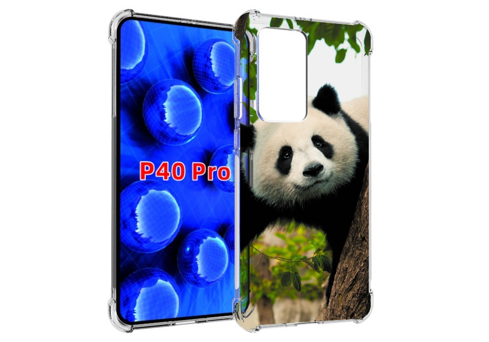 

Чехол MyPads Панда-на-дереве для Huawei P40 Pro противоударный, Прозрачный, Tocco