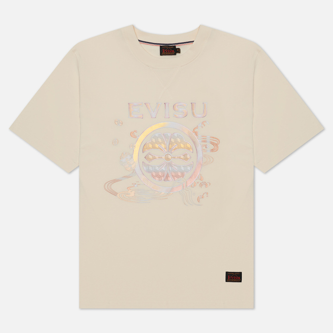 

Футболка мужская Evisu 2EAHTM2TS523XXCT-ECRU бежевая L, 2EAHTM2TS523XXCT-ECRU