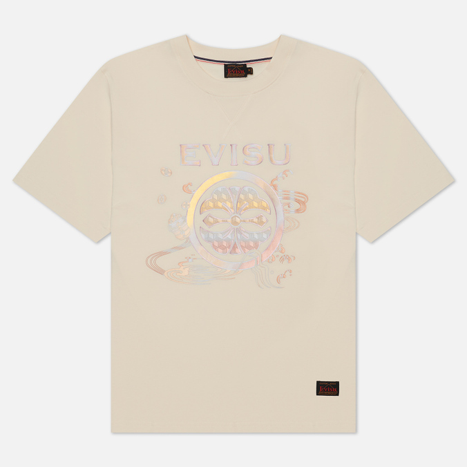 

Футболка мужская Evisu 2EAHTM2TS523XXCT-ECRU бежевая 2XL, 2EAHTM2TS523XXCT-ECRU