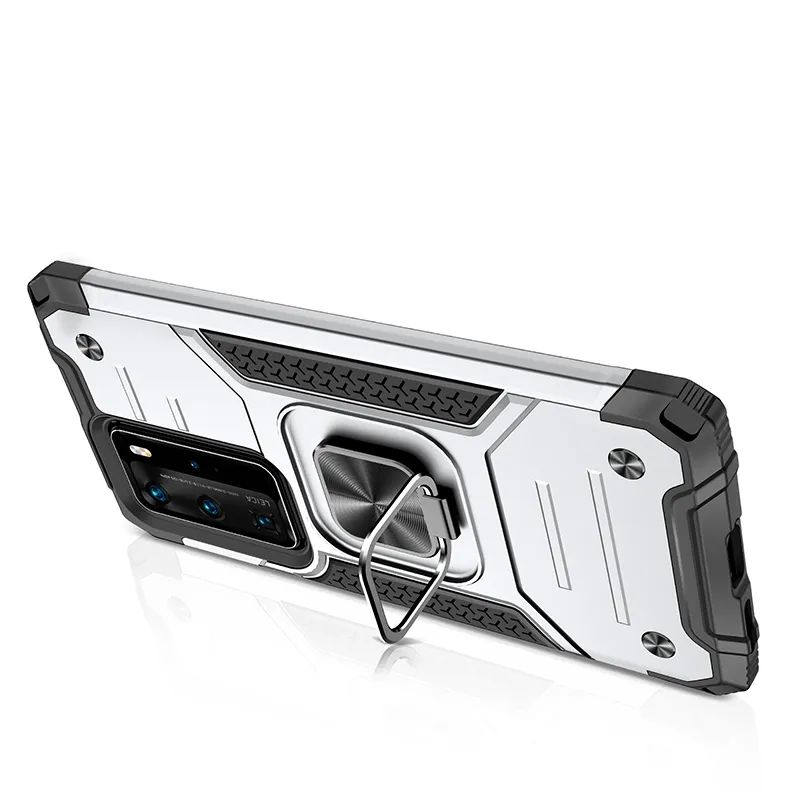

Противоударный чехол Legion Case для Huawei P40 Pro / P40 Pro+, Серебристый;черный