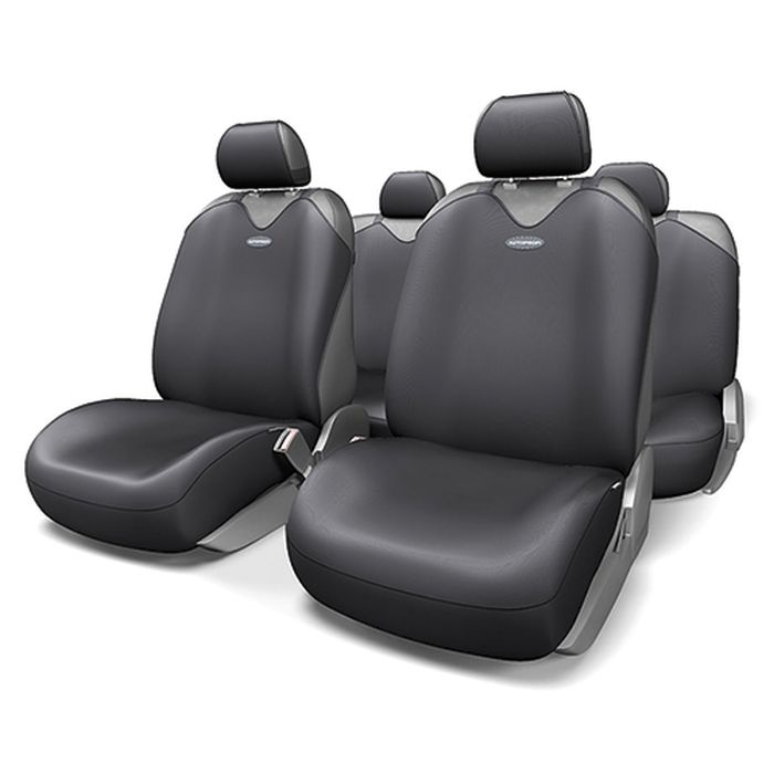

Autoprofi Чехлы-майки с закрытым сиденьем R-1 Sport plus, 9 предметов, черный, 27870005