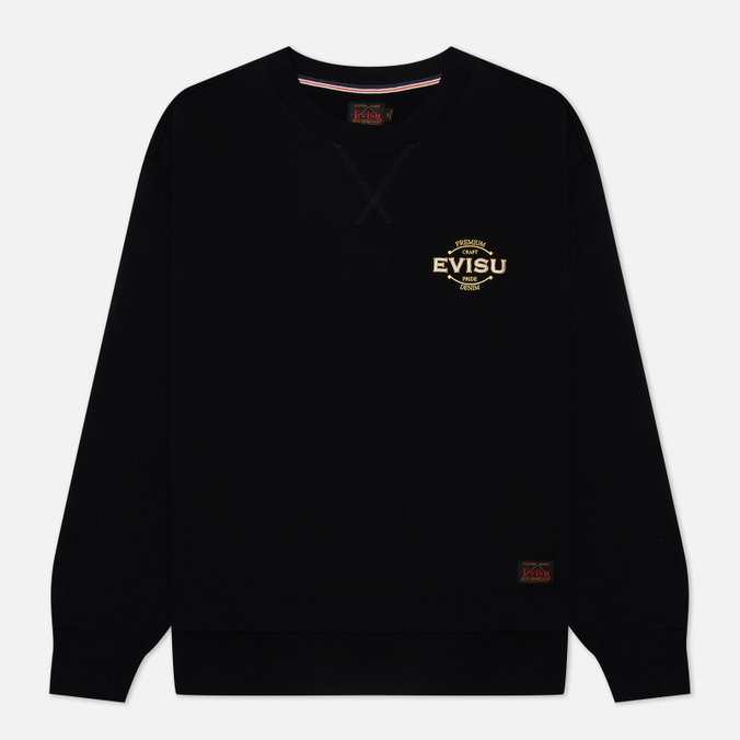 

Свитшот мужской Evisu 2EAHTM2SW321RXCT-BLKX черный S, 2EAHTM2SW321RXCT-BLKX