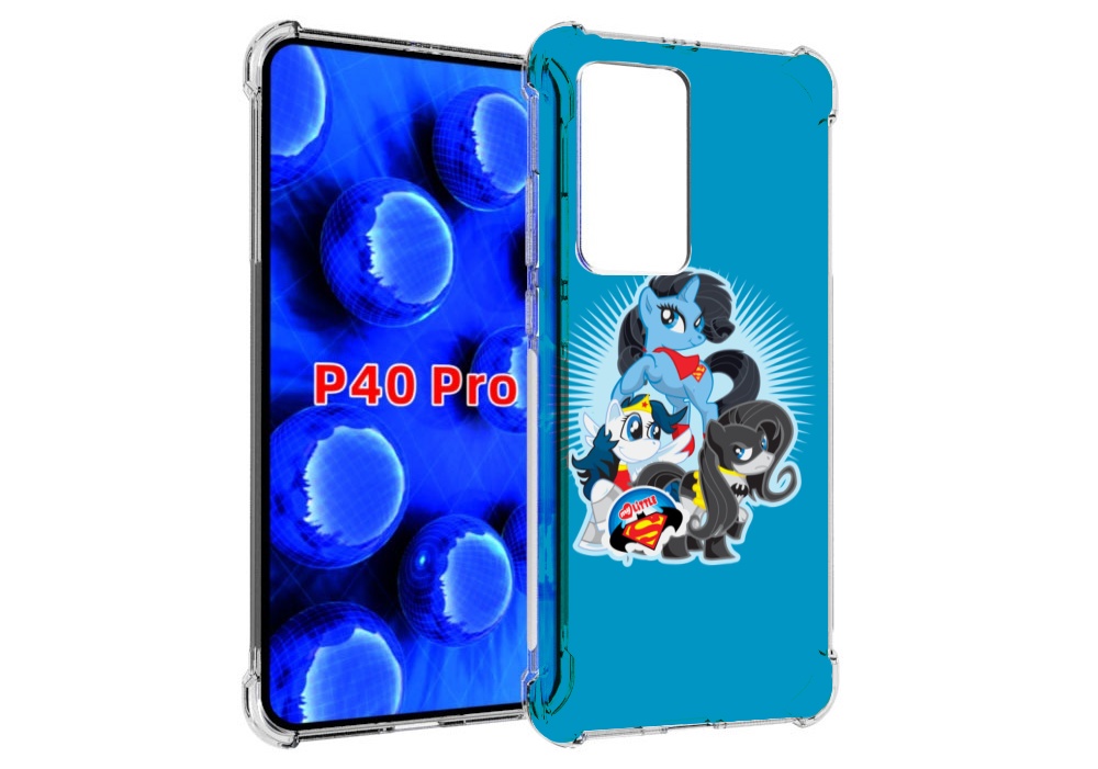 Чехол MyPads Пони-литл для Huawei P40 Pro противоударный