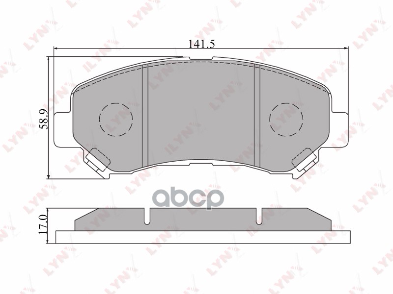 

Тормозные колодки LYNXauto передние дисковые bd5711