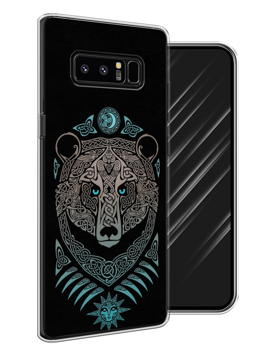 

Чехол Awog на Samsung Galaxy Note 8 "Кельтский медведь", Черный;серый, 25250-2