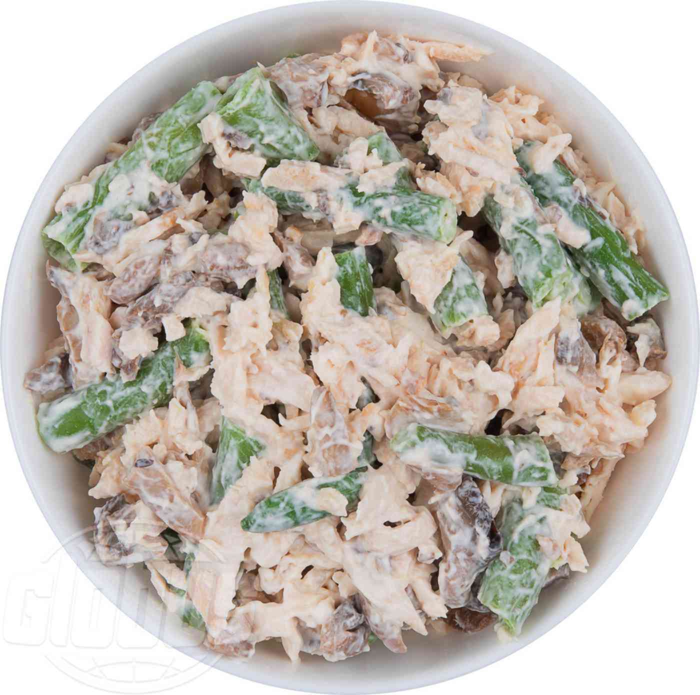 

Салат Сытный с курицей и шампиньонами +-200 г